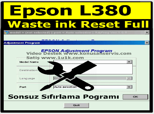 Reset Epson L380| Epson Waste ink Pad Resetter